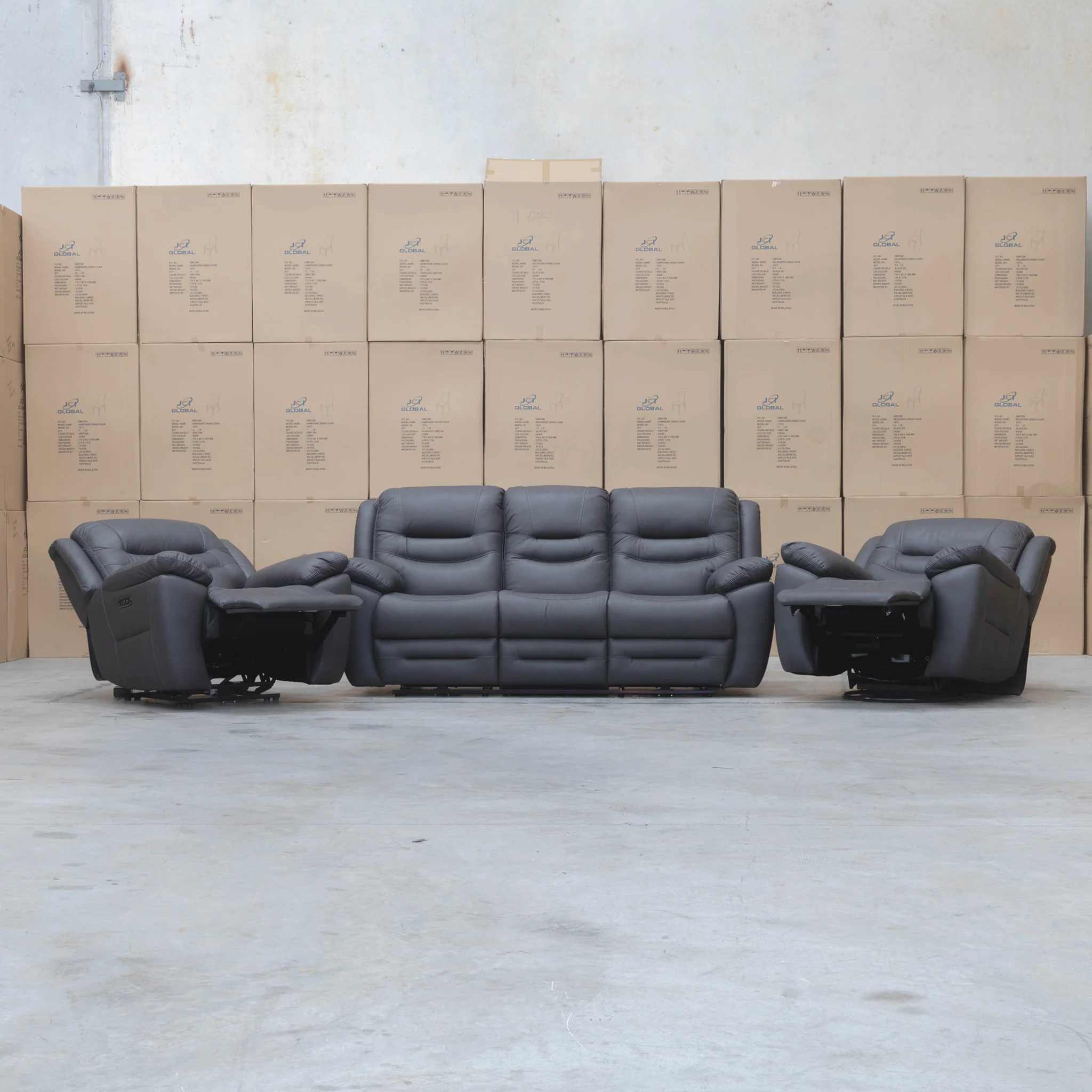 Airlie Electric Swivel Glider Recliner - Charcoal - Image 11