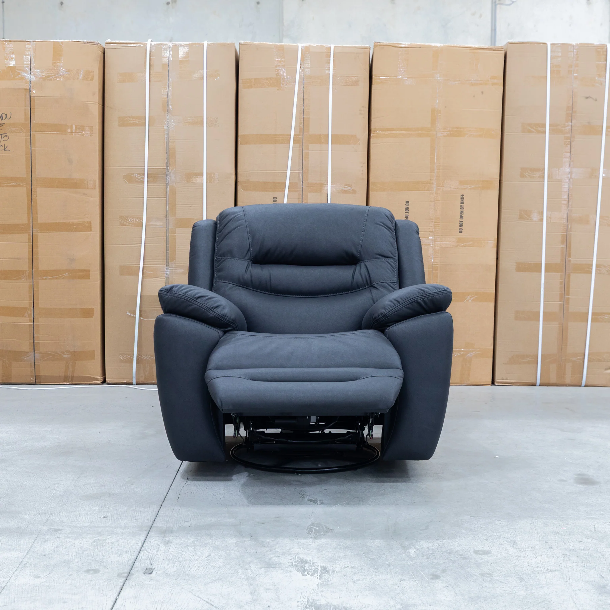 Airlie Electric Swivel Glider Recliner - Coal - Image 4