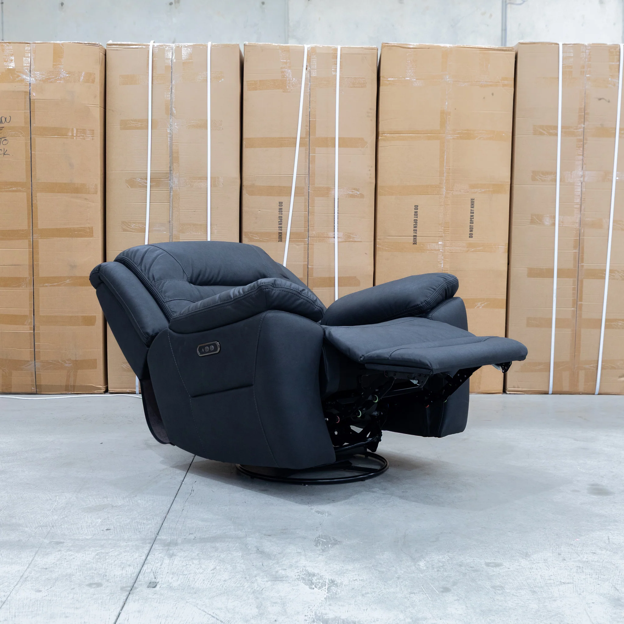 Airlie Electric Swivel Glider Recliner - Coal - Image 8