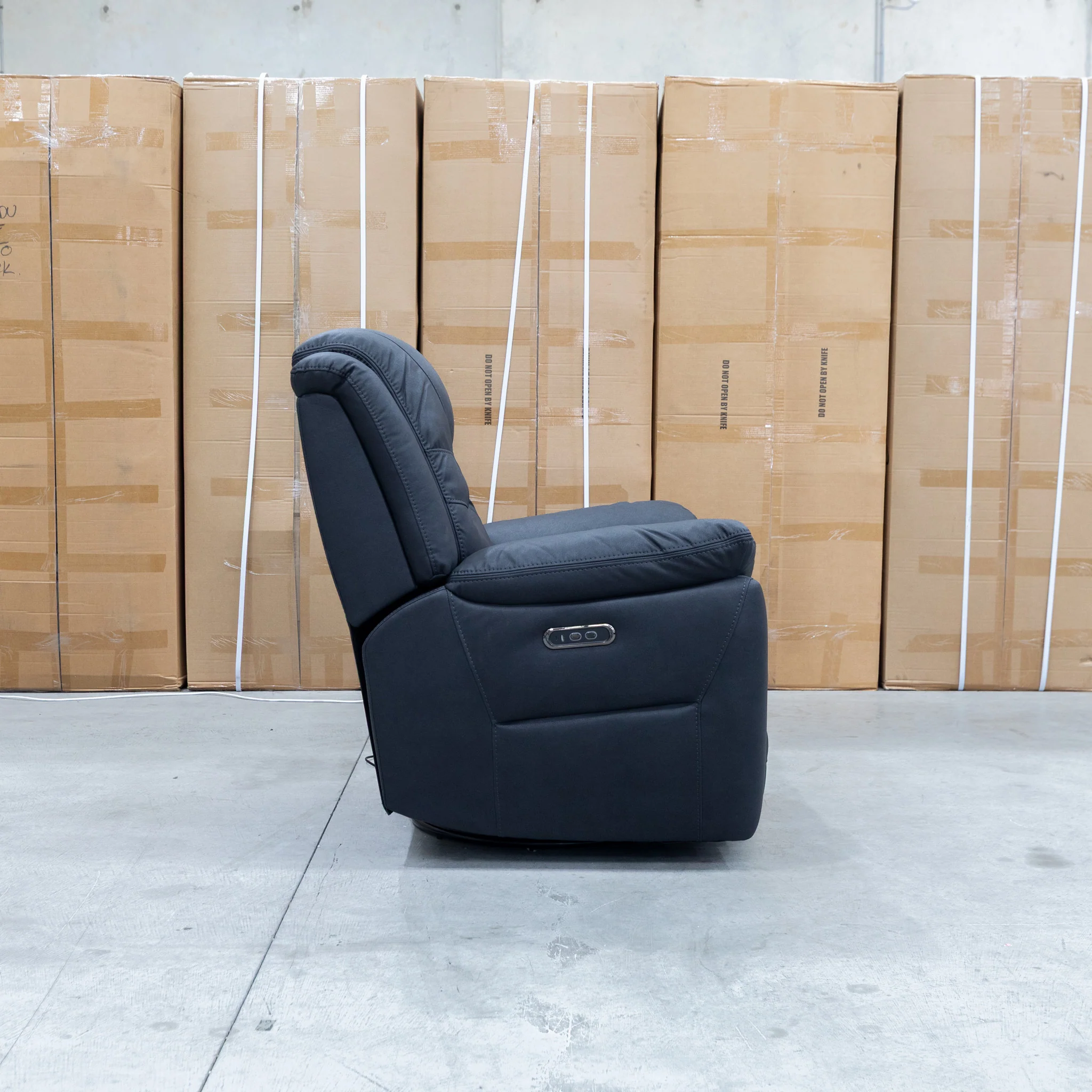 Airlie Electric Swivel Glider Recliner - Coal - Image 9