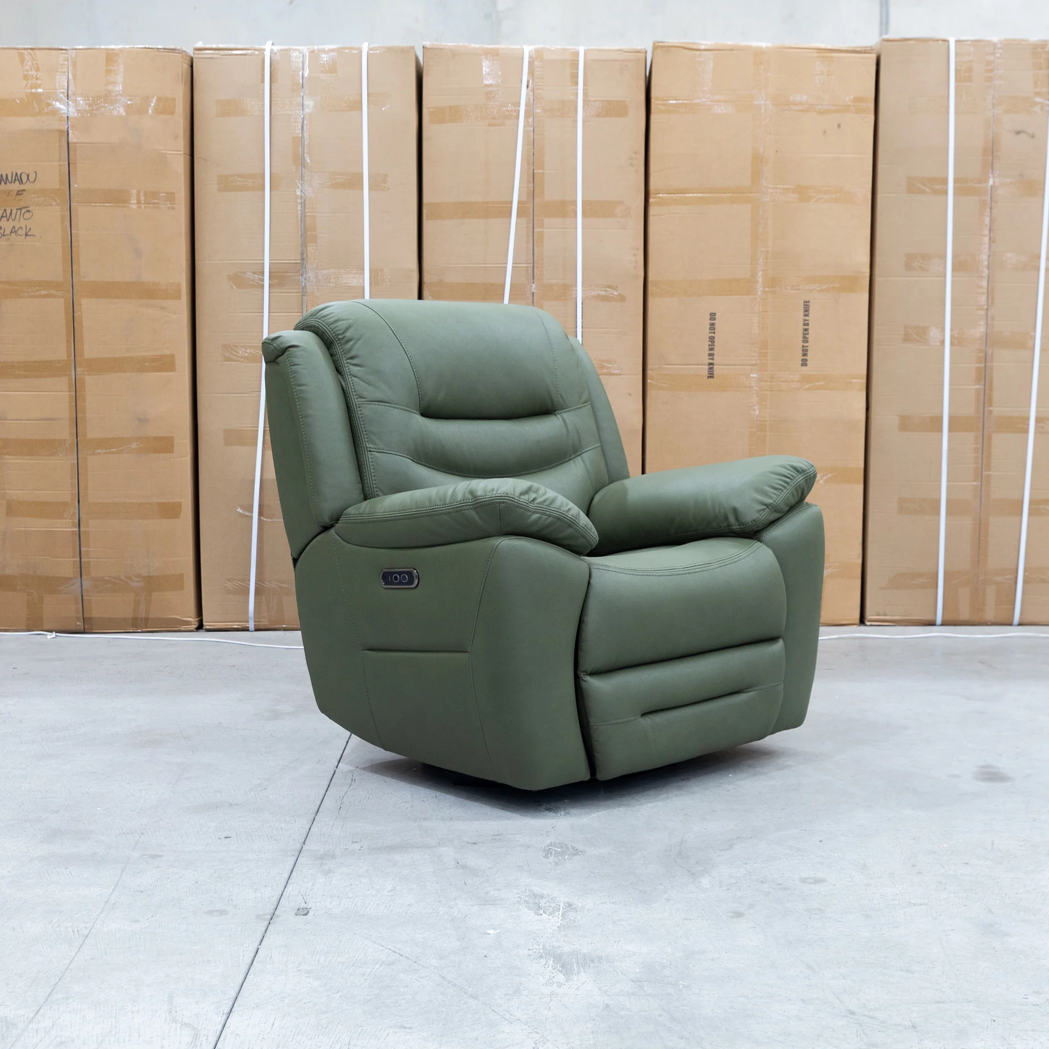Airlie Electric Swivel Glider Recliner - Moss - Image 6