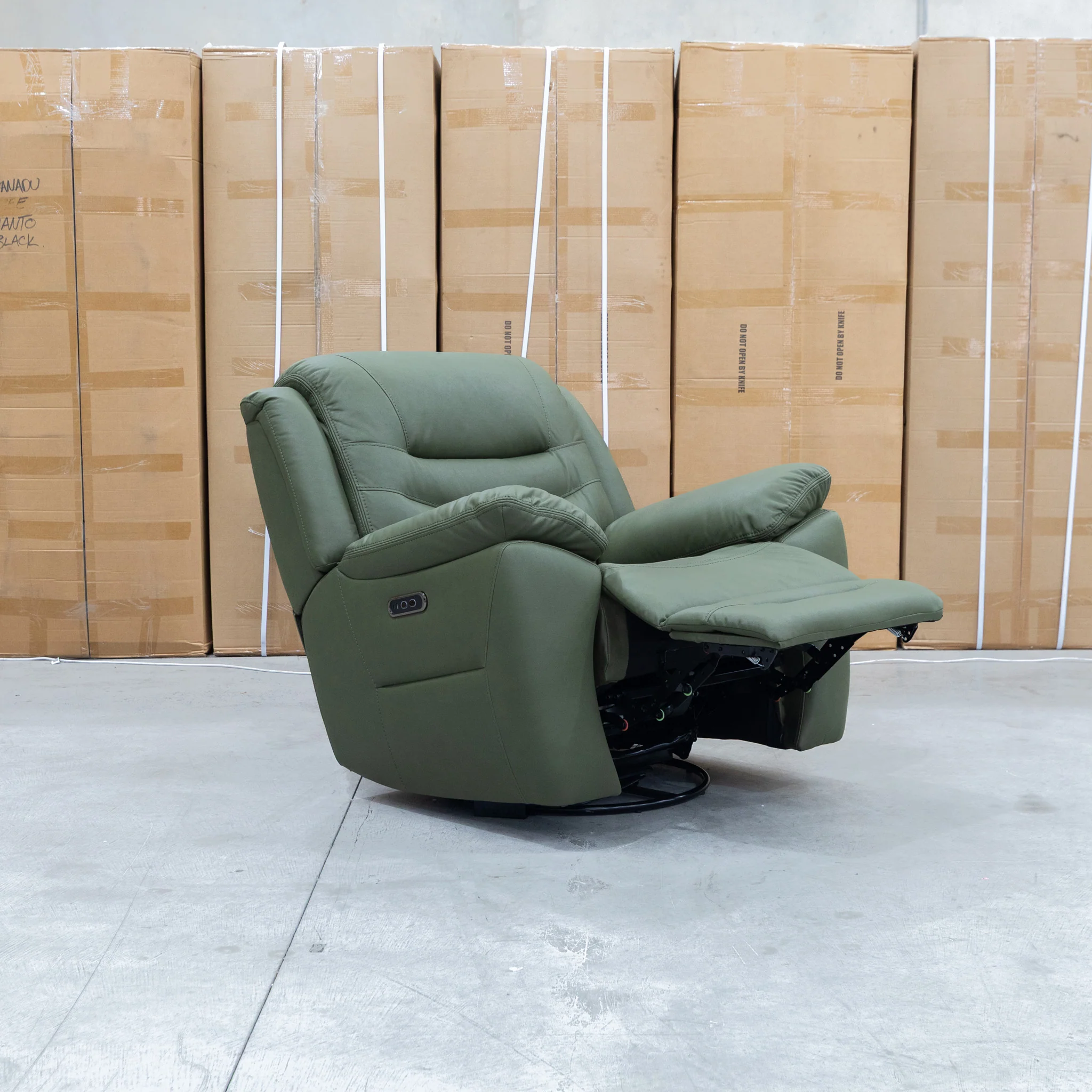 Airlie Electric Swivel Glider Recliner - Moss - Image 7