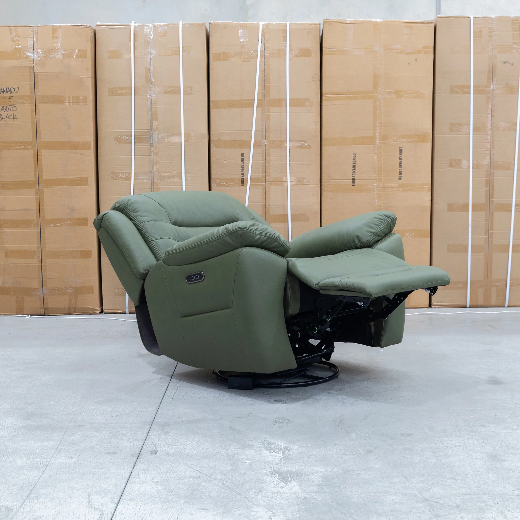 Airlie Electric Swivel Glider Recliner - Moss - Image 8