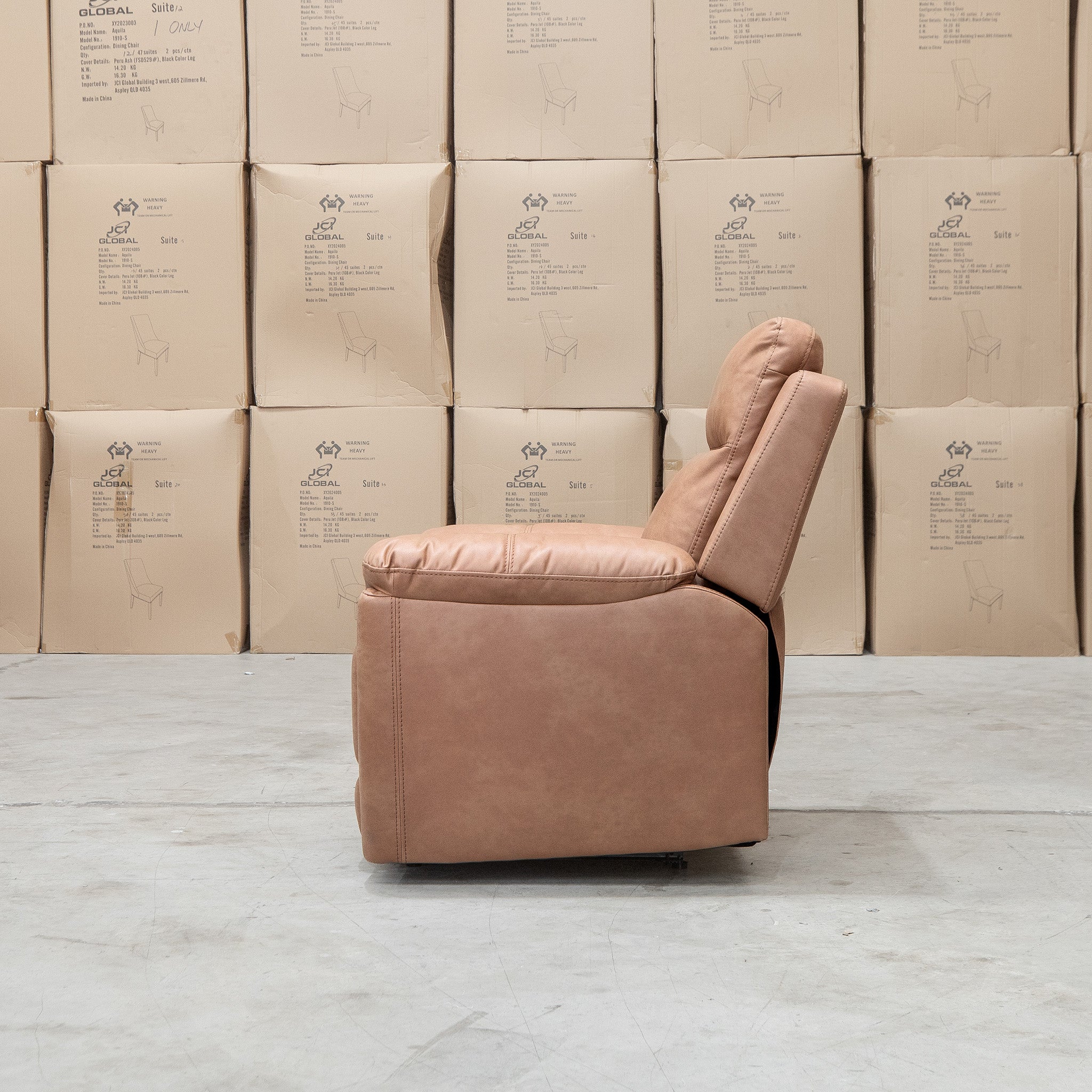 Bari Single Recliner - Tan - Image 8