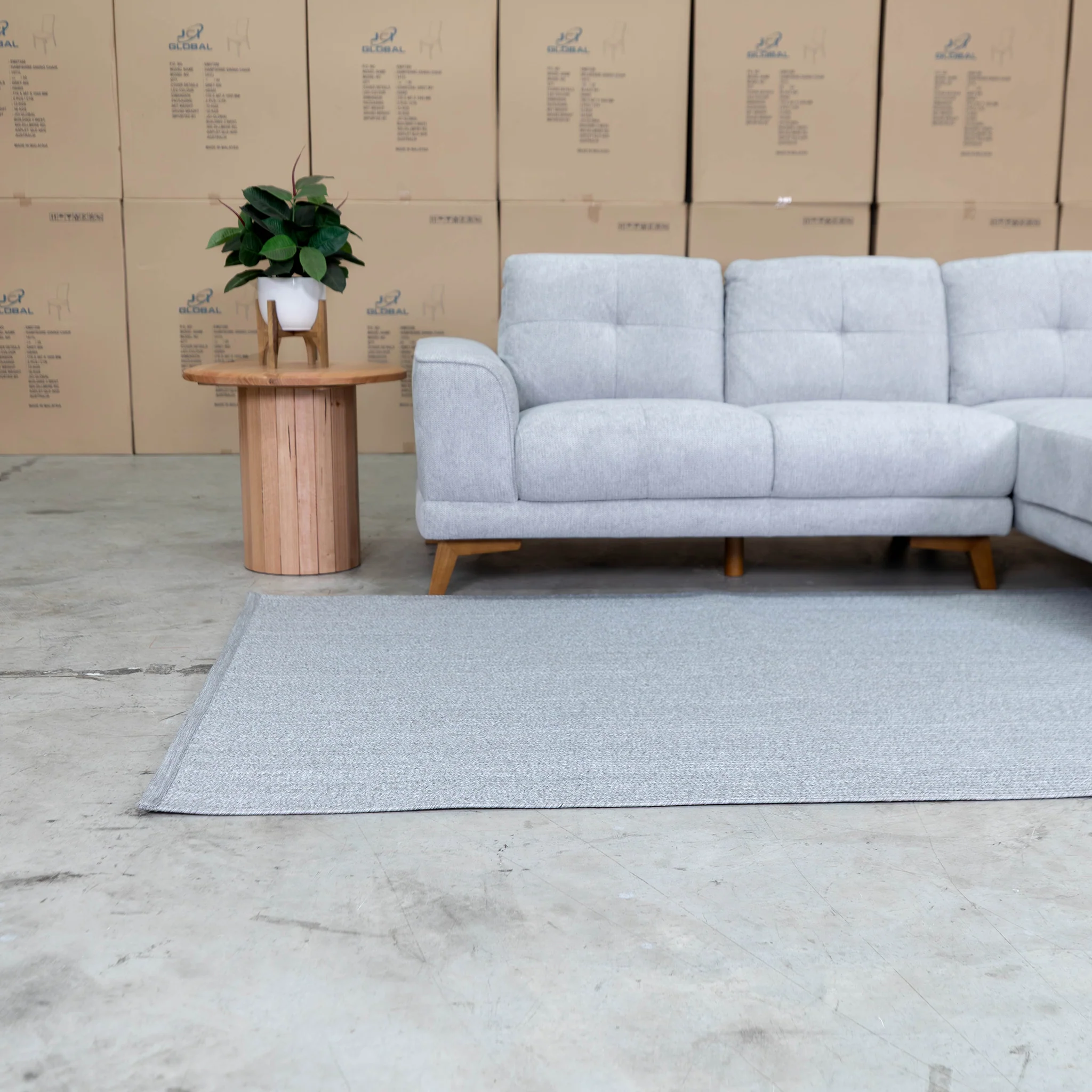 Bayliss Esplanade 160 x 230cm Indoor/Outdoor Rug - Light Grey - Image 3