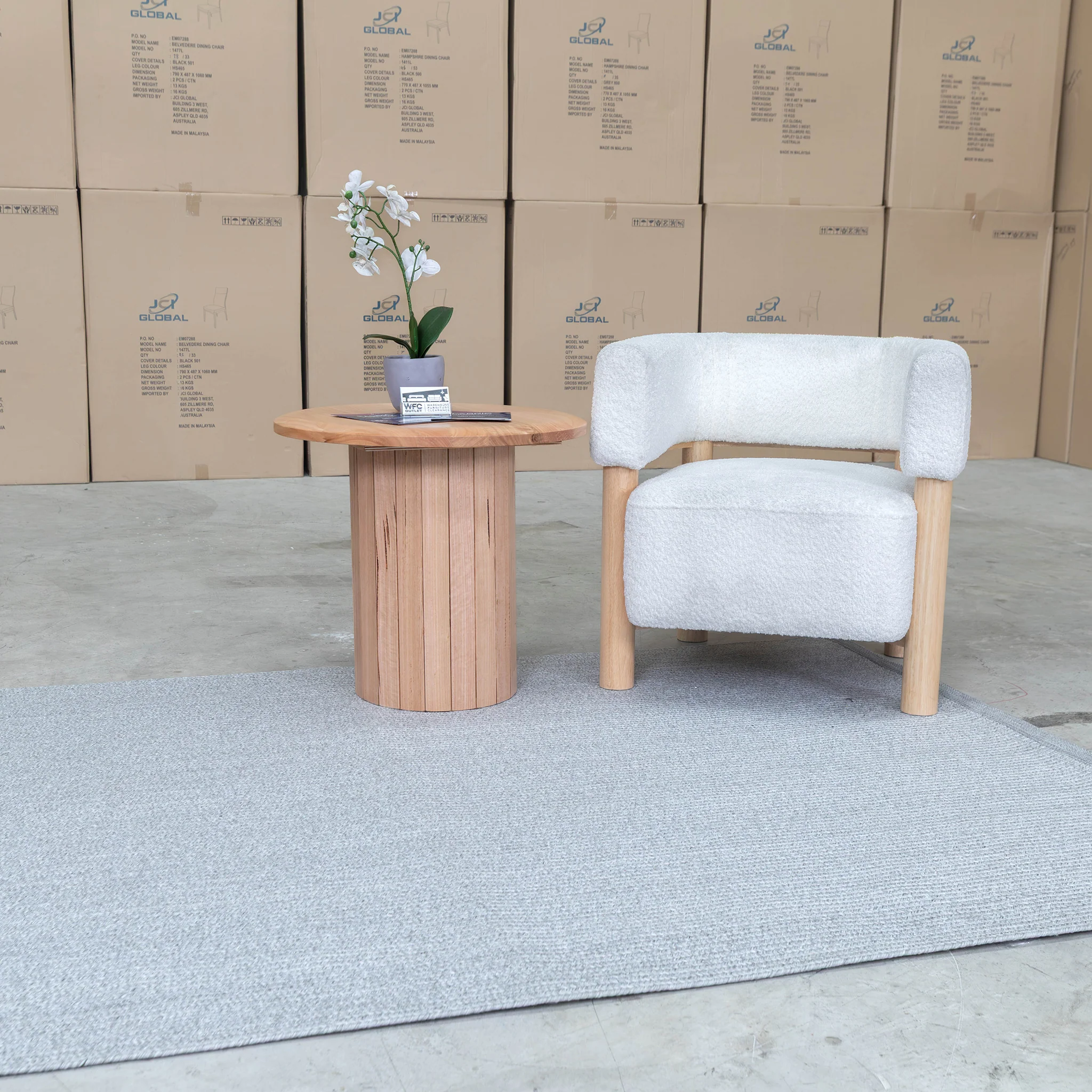 Bayliss Esplanade 160 x 230cm Indoor/Outdoor Rug - Light Grey - Image 4