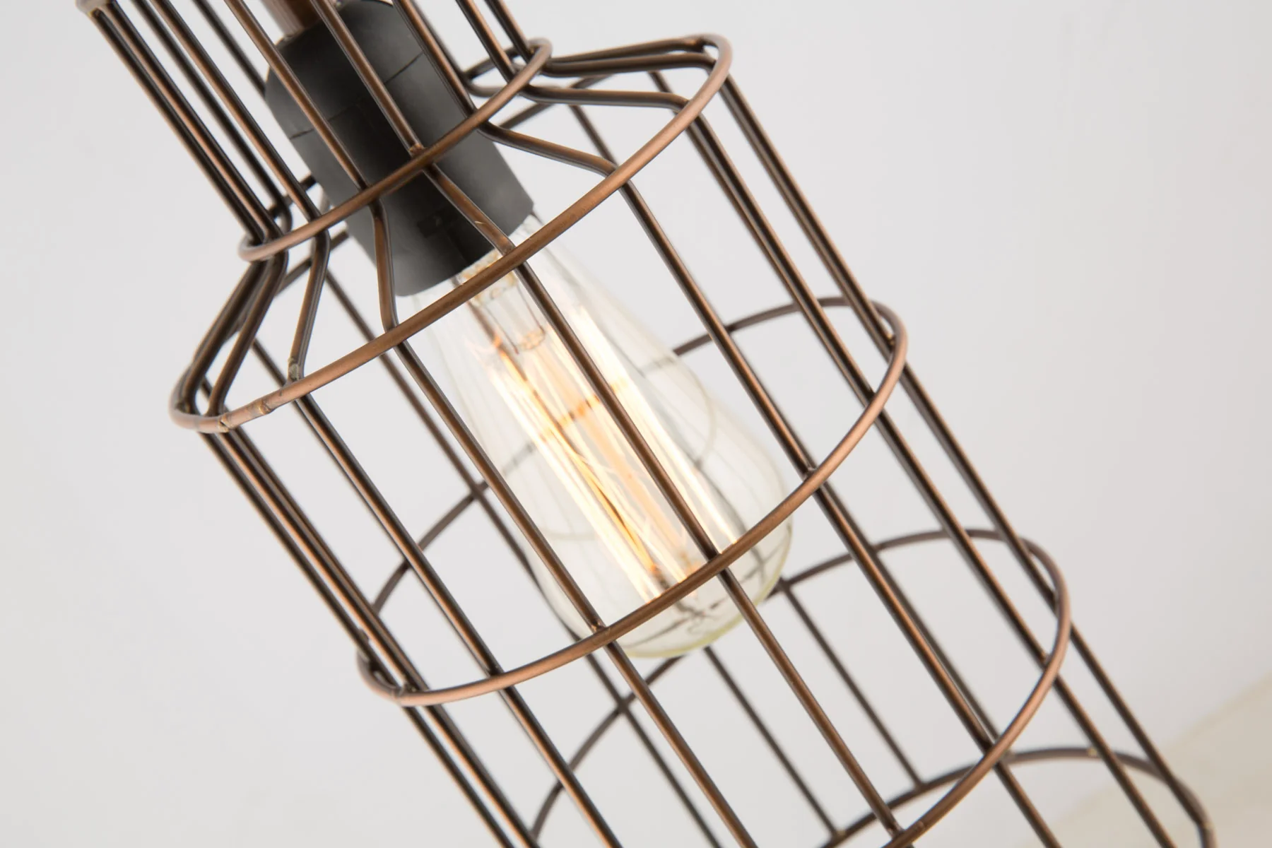 Bottle Galvanized Iron Wire Pendant Hanging Light - Antique Copper - FH06 - Available In-Store Only - Image 2