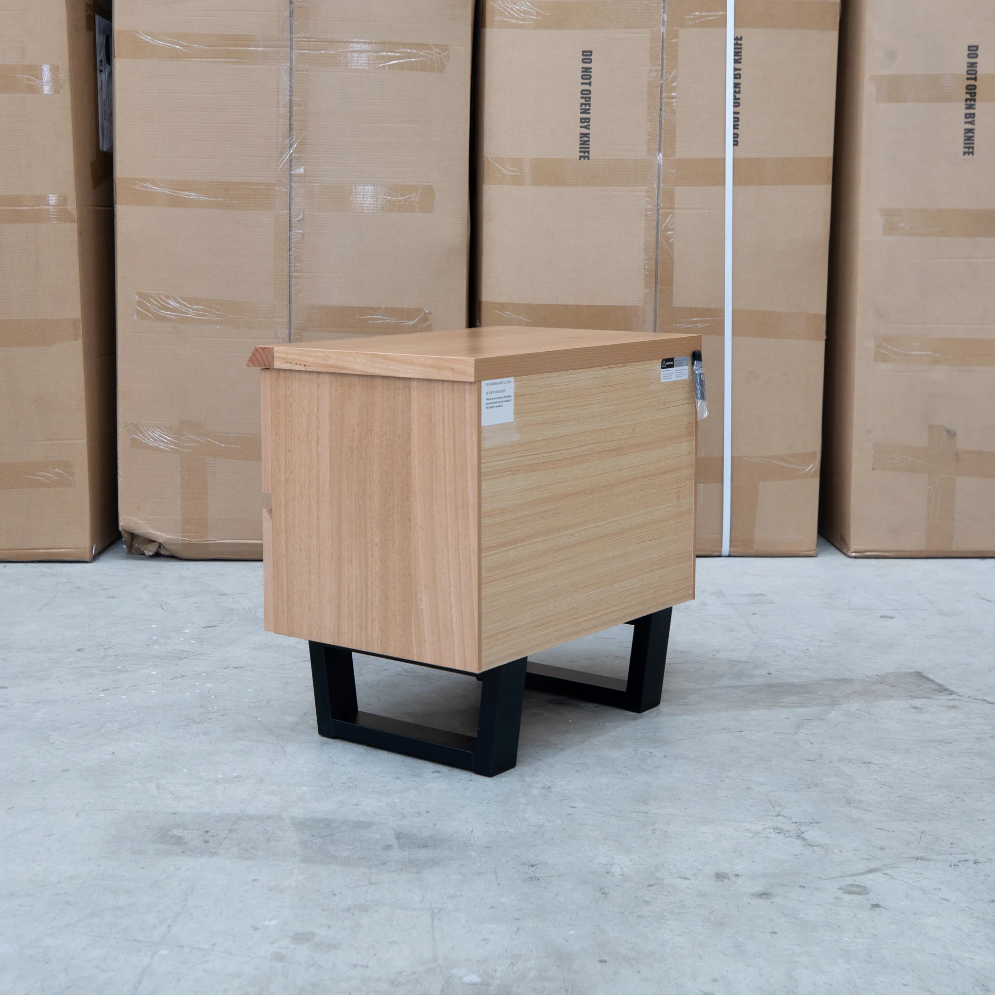 Byron Two Drawer Australian Messmate Hardwood Bedside - Image 8