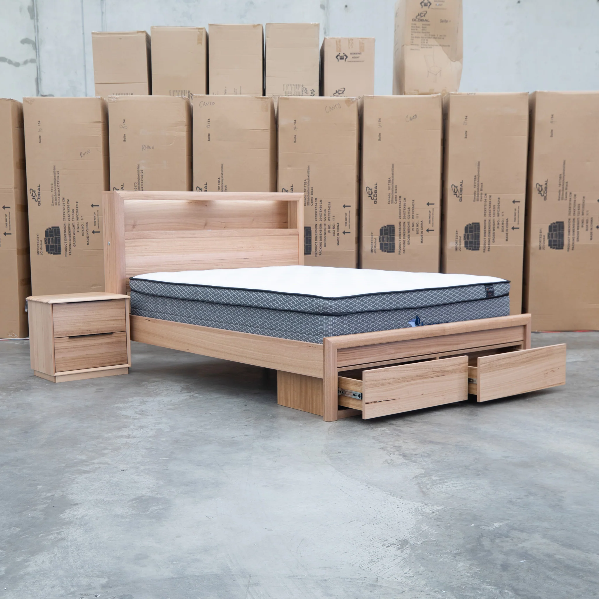 Dalton Messmate King Storage Bed With Lights