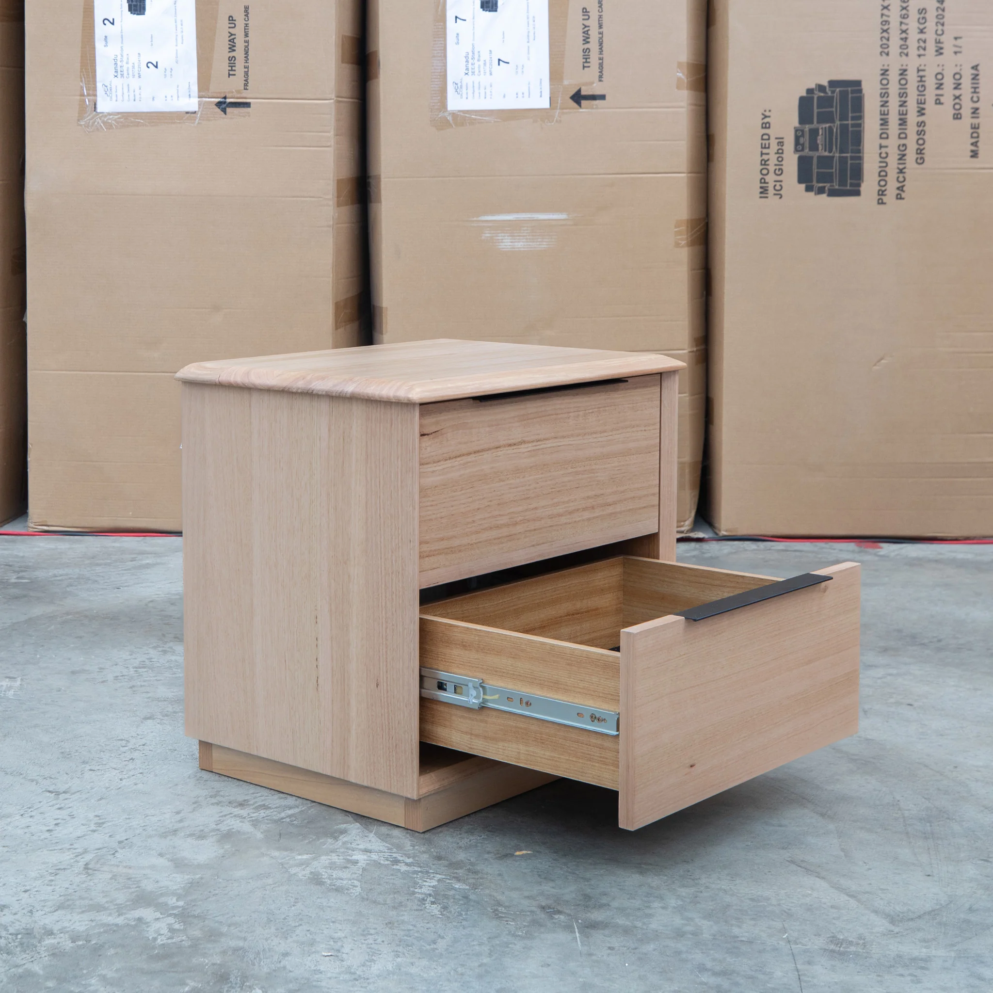Dalton Messmate Two Drawer Bedside - Image 6