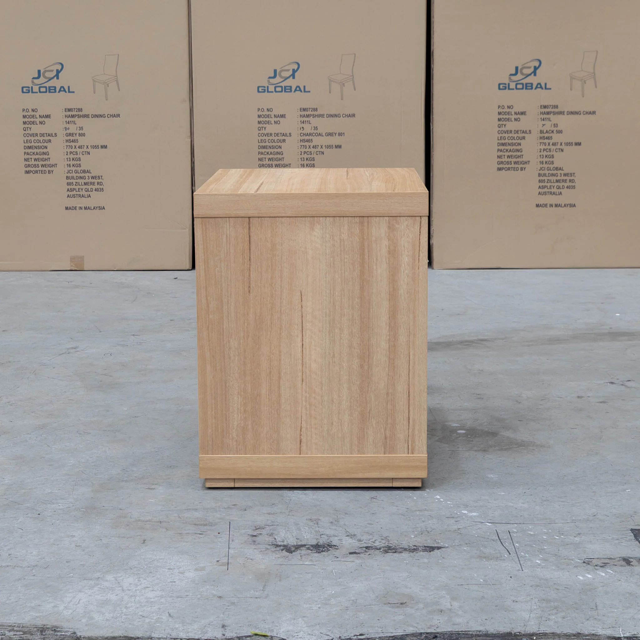 Esca Two Drawer Bedside - Natural - Image 5
