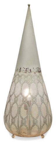 Filigree Metal Floor Lamp Small - Antique White - MQ77 - Available In-Store Only - Image 2