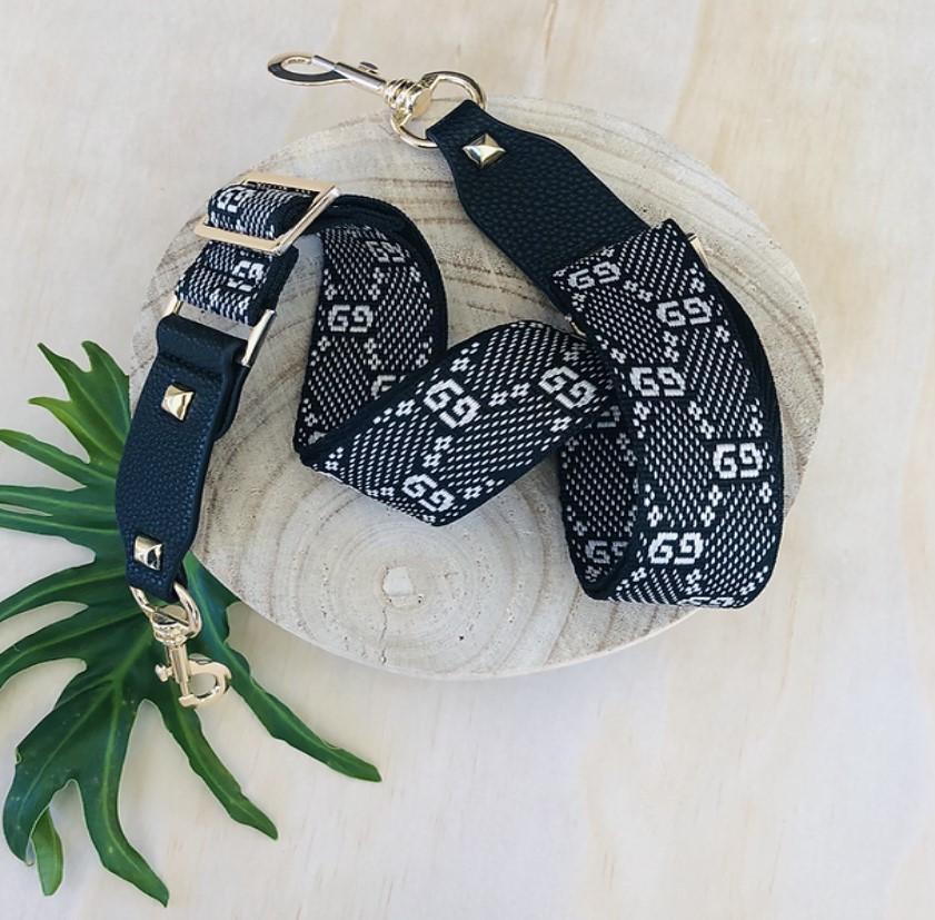 G9 Black - Bag Strap - Silver Hardware - Image 3