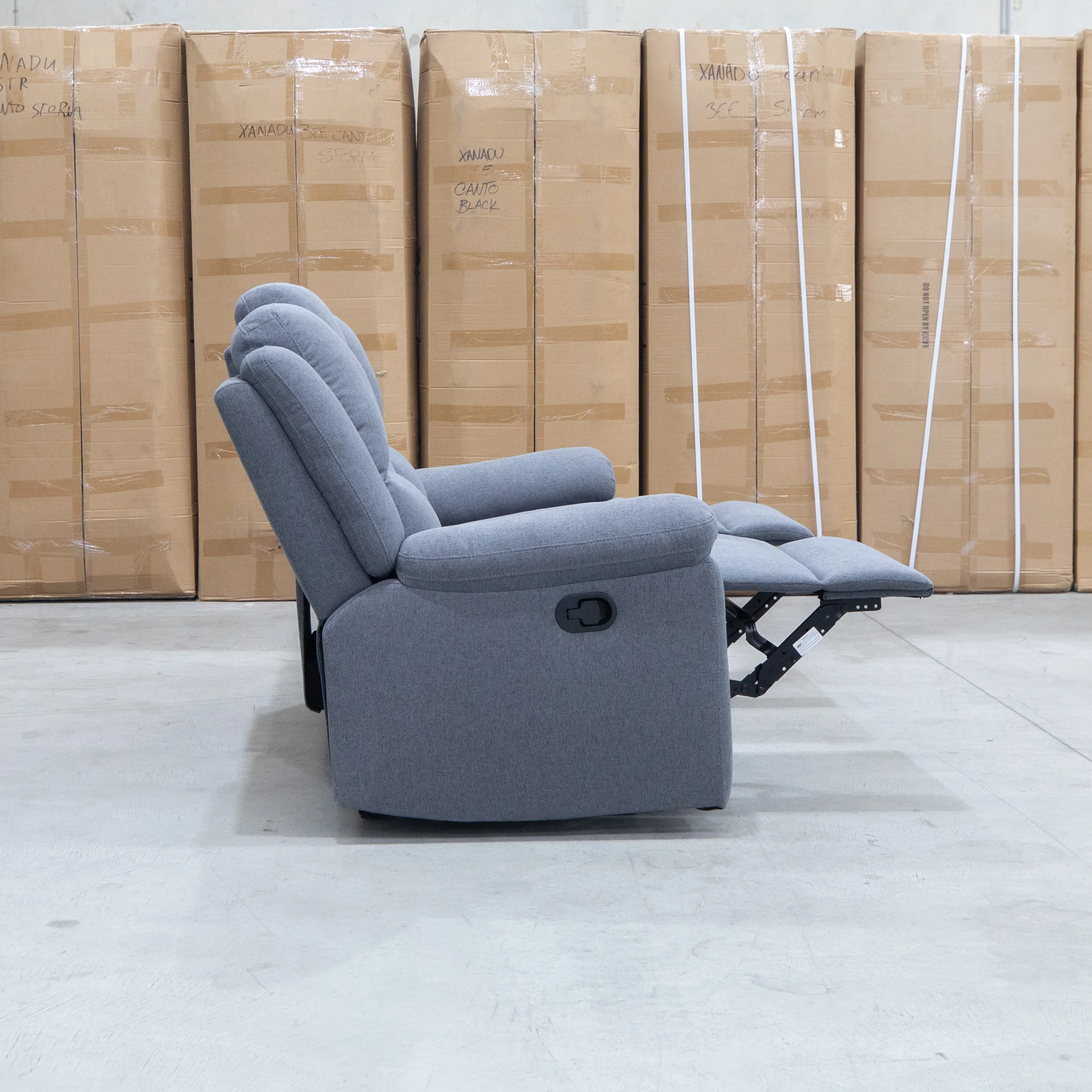 Hayman Three Seat Recliner Lounge - Slate - Image 11