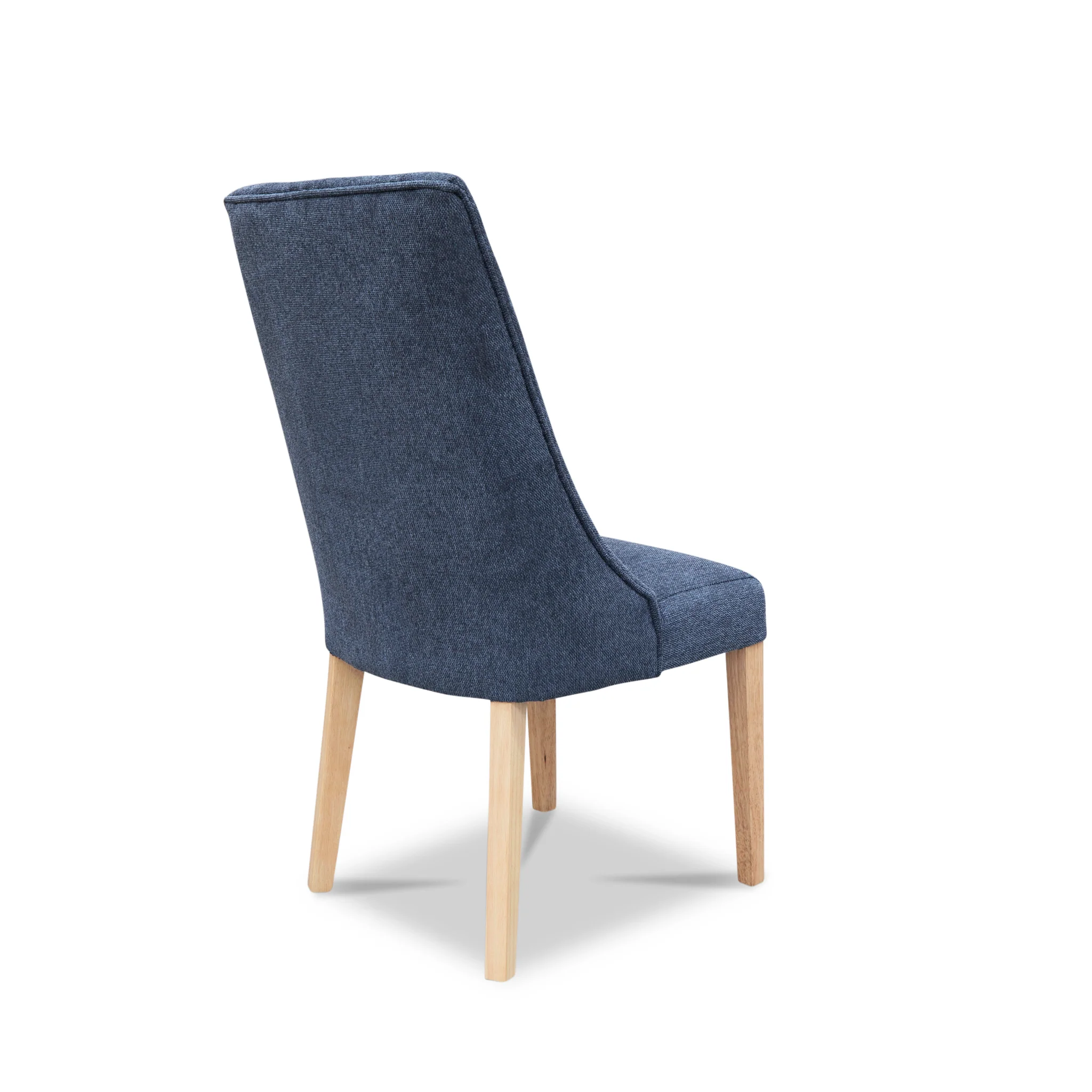 Island Oak Dining Chair - Natural - Lance Charcoal - Image 8