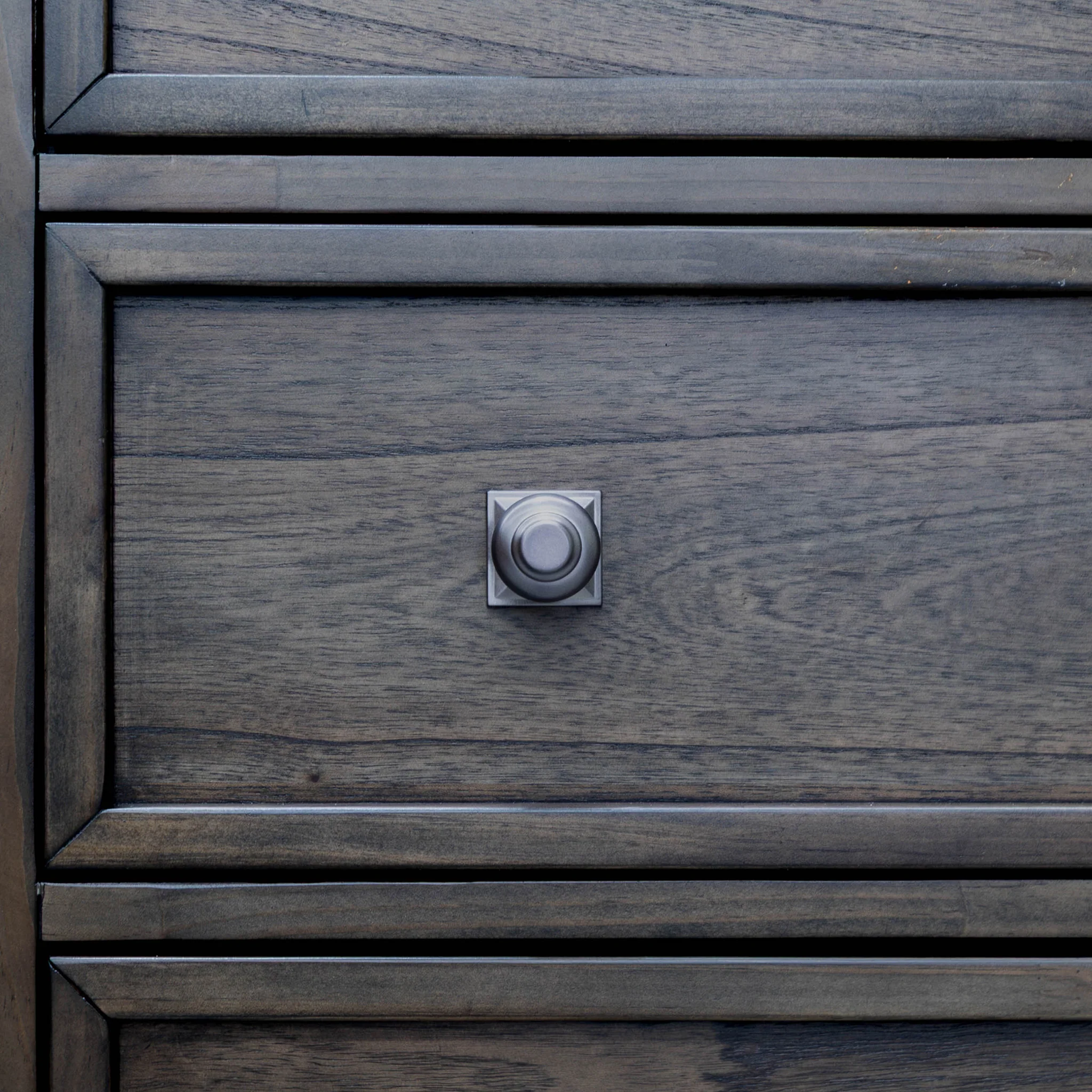 Library Two Drawer Bedside - Grey Oak - Image 8