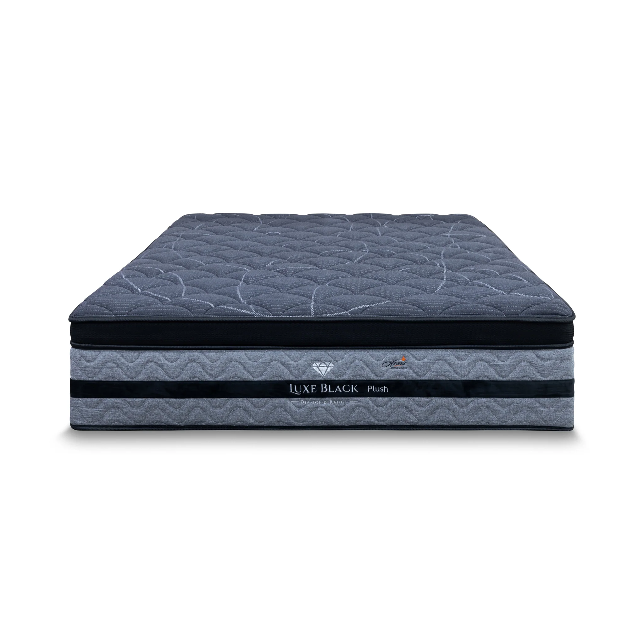 Lux Black Pocket Coil Double Mattress - Medium - Image 3
