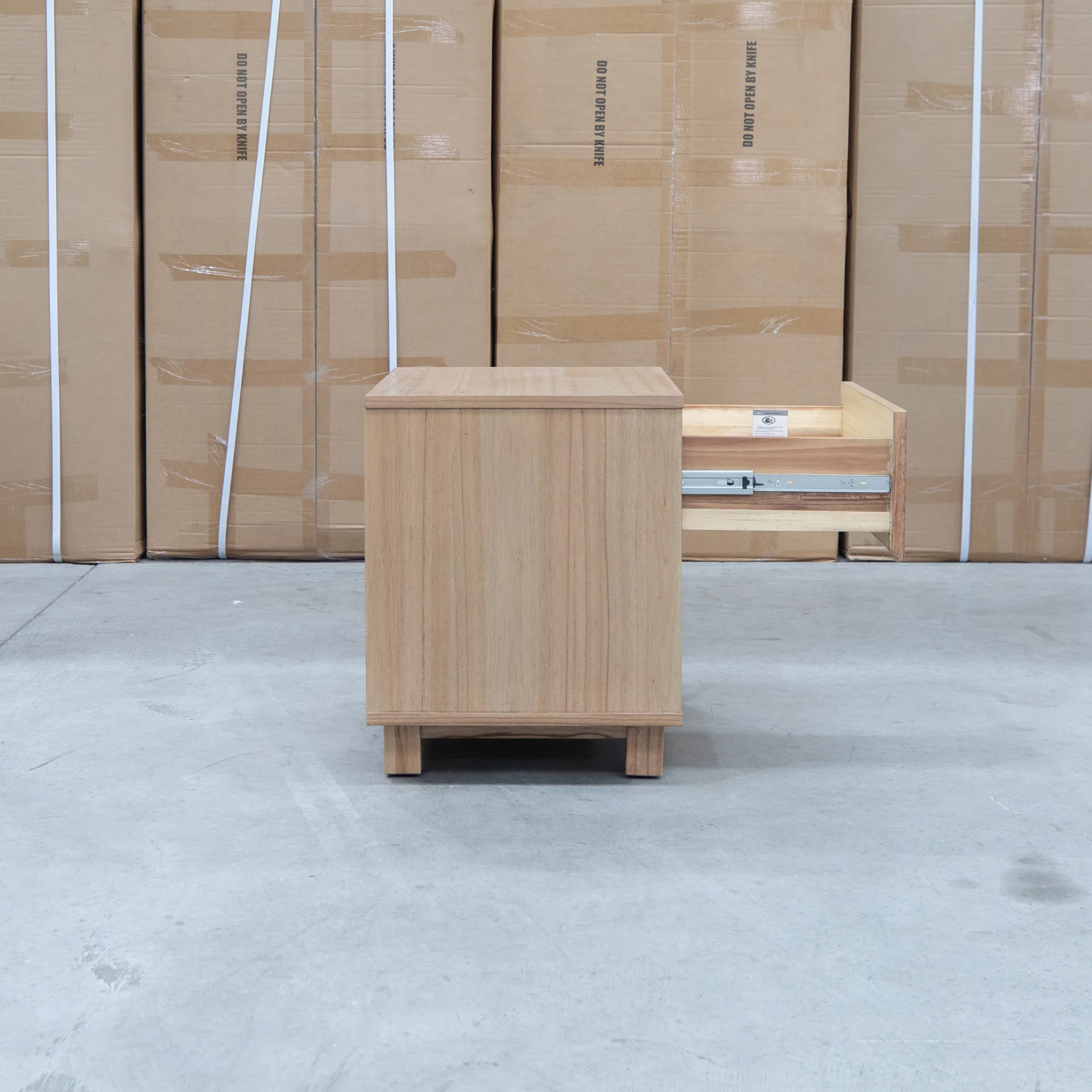 Mandalay Mountain Ash Timber 1 Drawer Bedside - Image 7