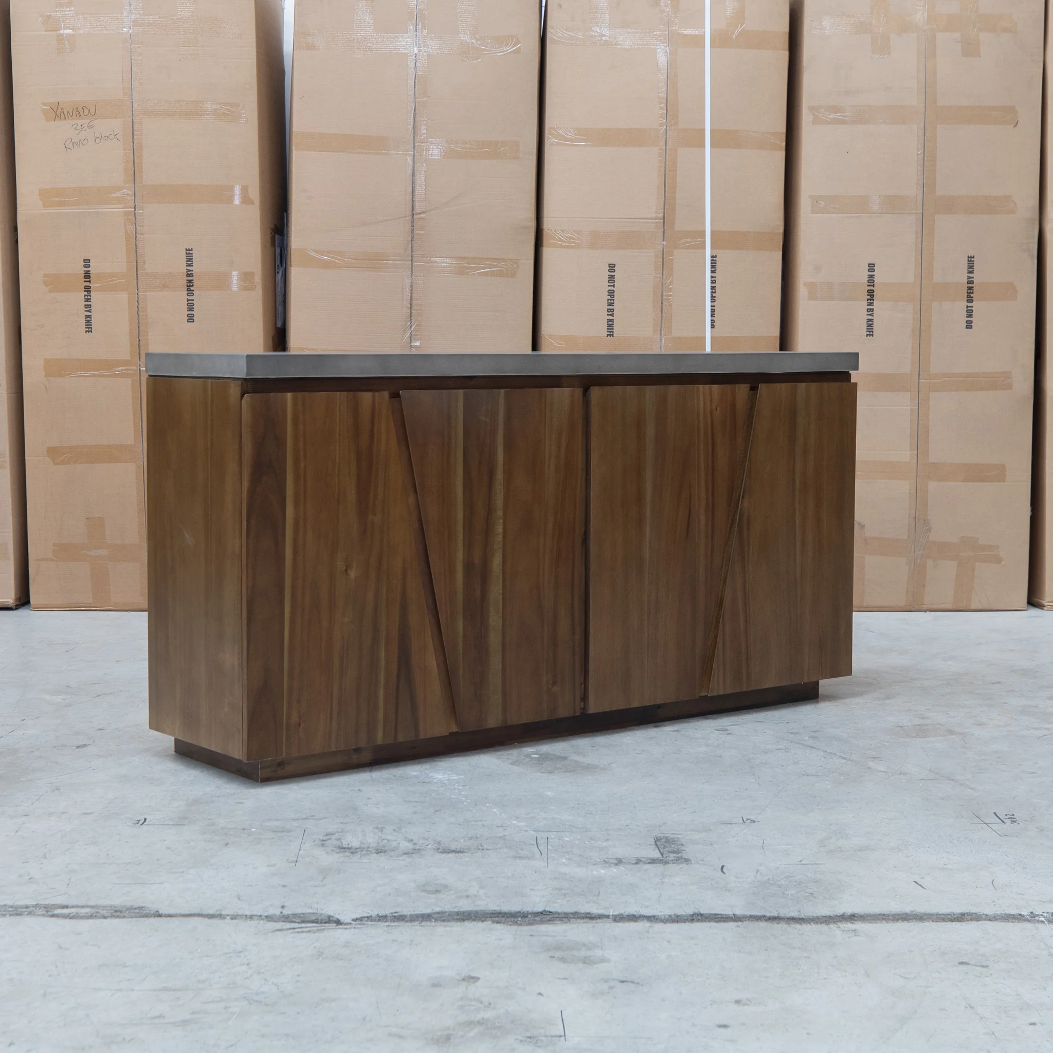 Oatley Dark Concrete Buffet - Image 4
