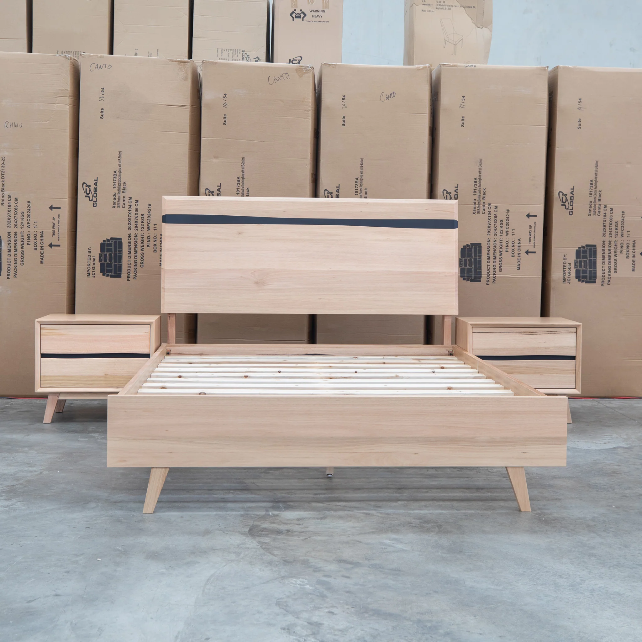 Porto Messmate King Bed with Resin Insert - Image 2