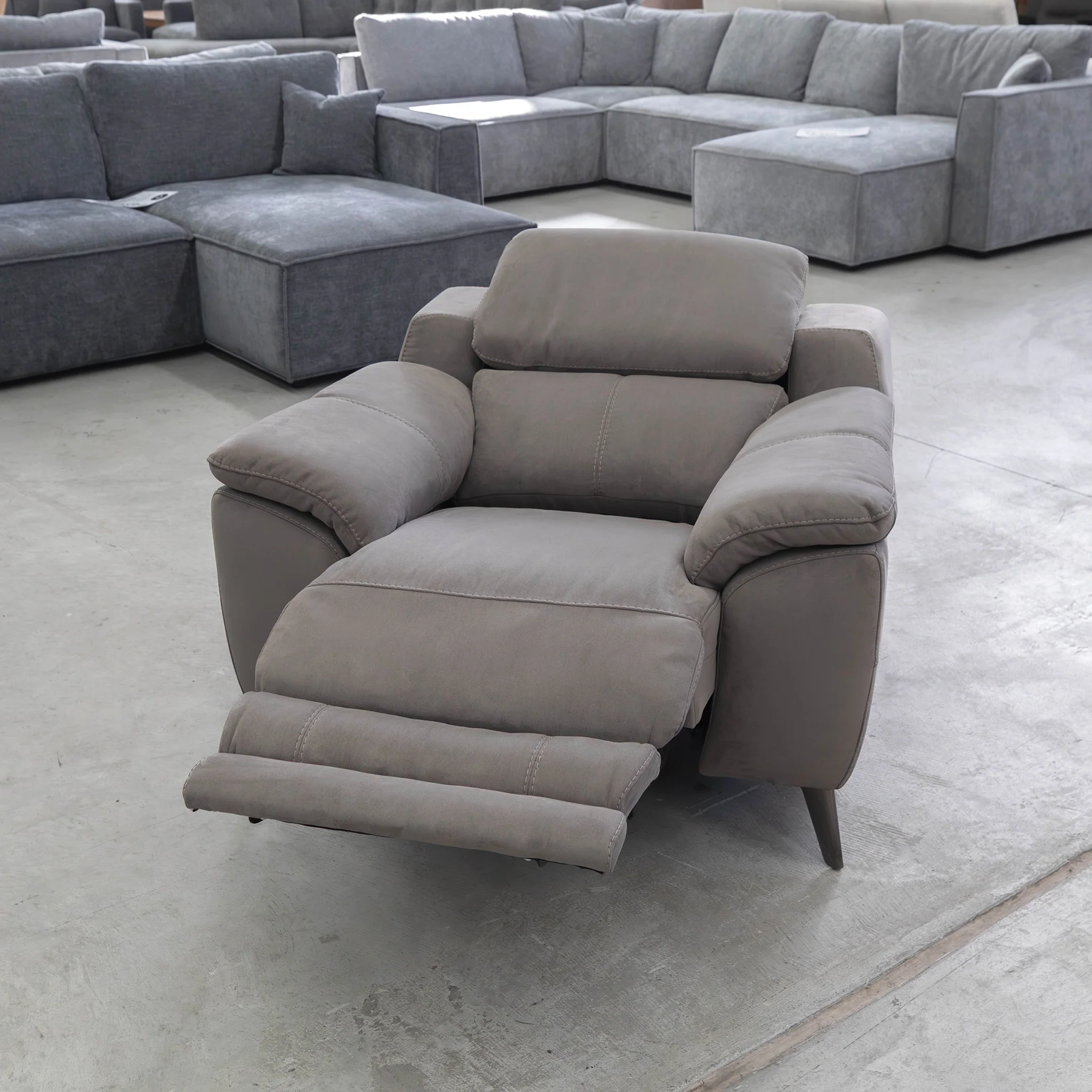 RS-11485 Single Recliner - Dark Grey - Floor Stock - Image 3