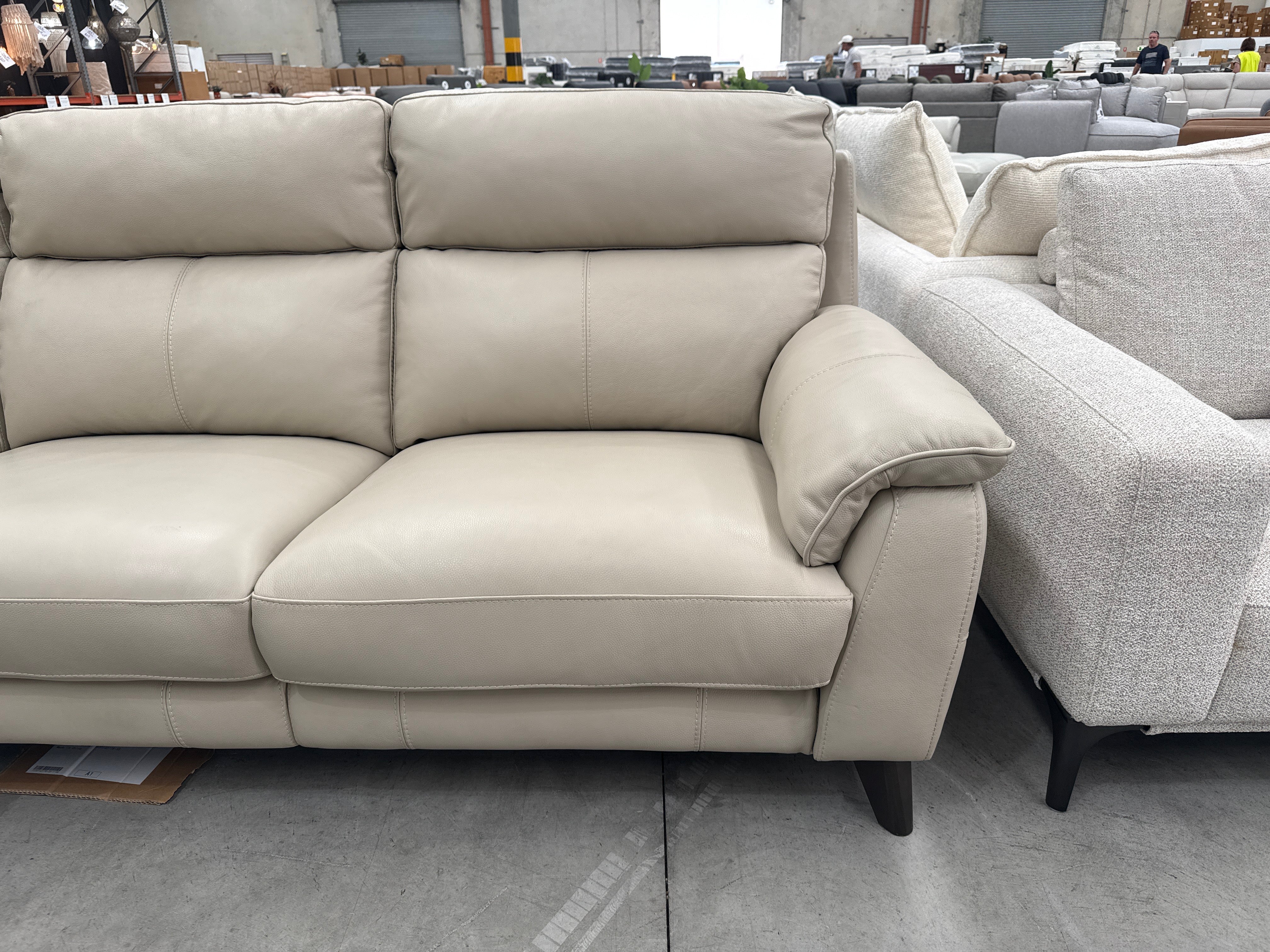 RS-11904 LHF Chaise Suite with Electric Recliner - Silver Grey - Floor Stock - Image 2