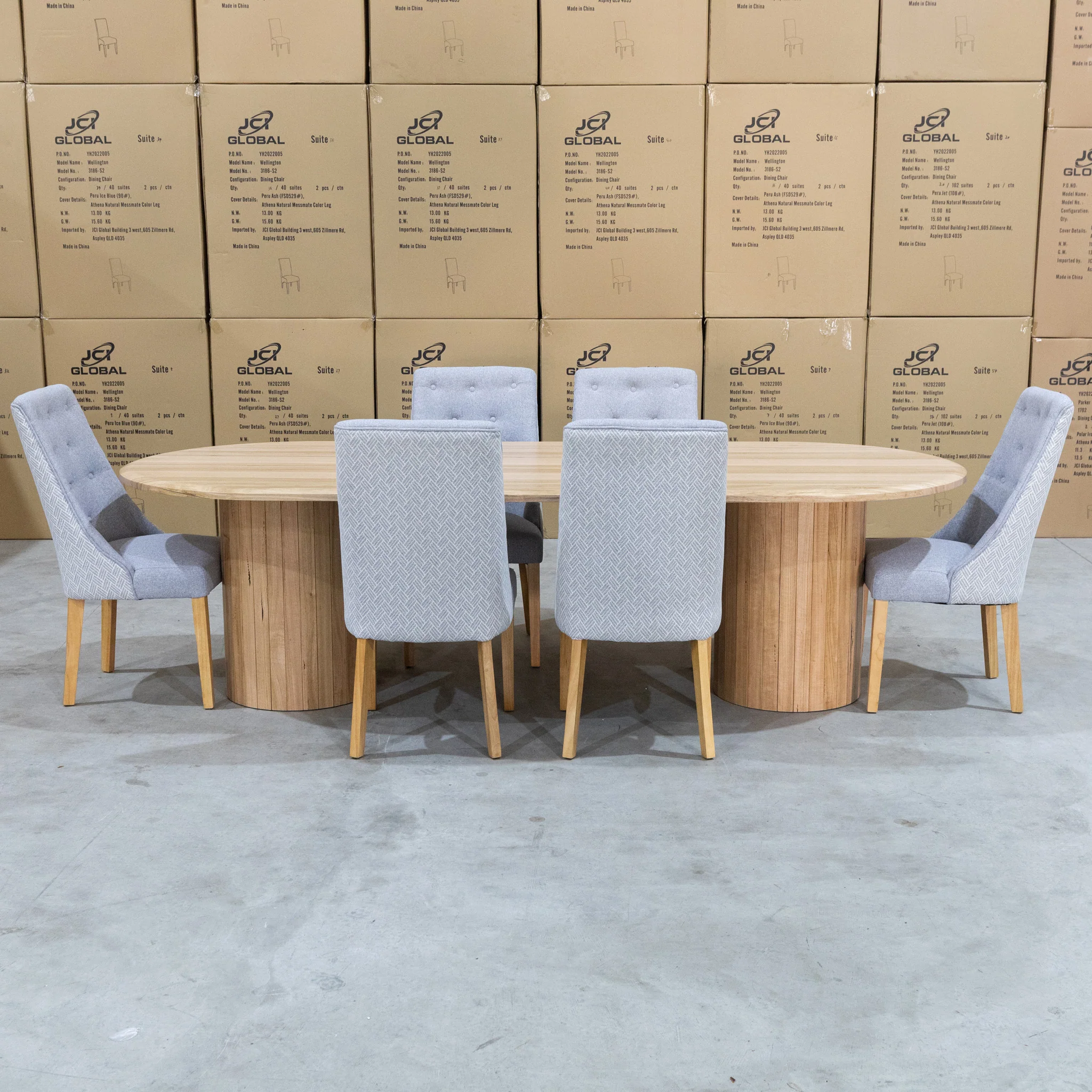 Semillon 240cm New Zealand Ash Oval Dining Table - Natural - Image 3