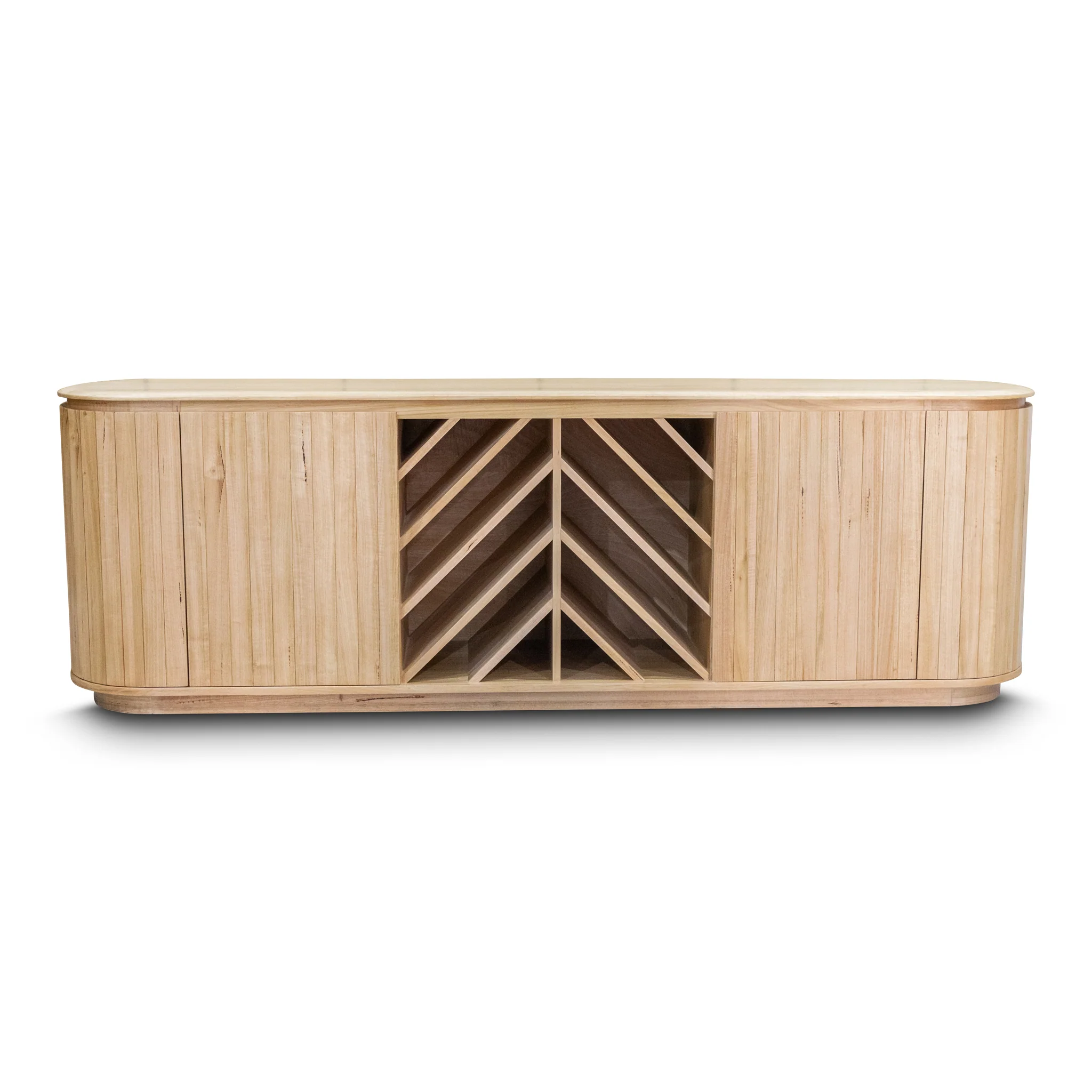 Semillon New Zealand Ash Buffet with Wine Storage - Natural - Image 12