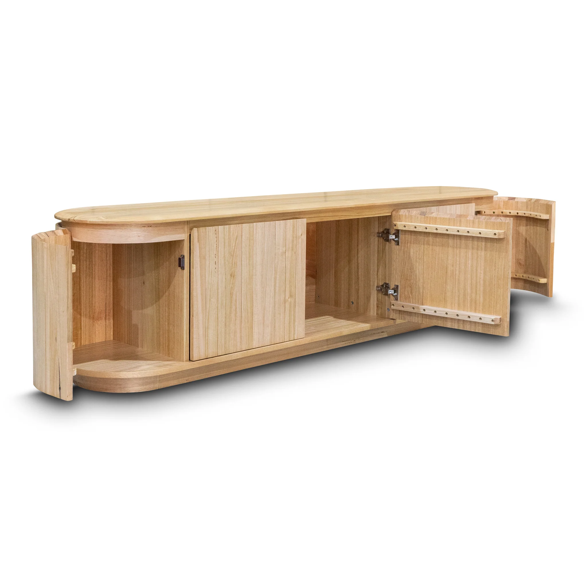 Semillon New Zealand Ash 5 Door Entertainment Unit - Natural - Image 12