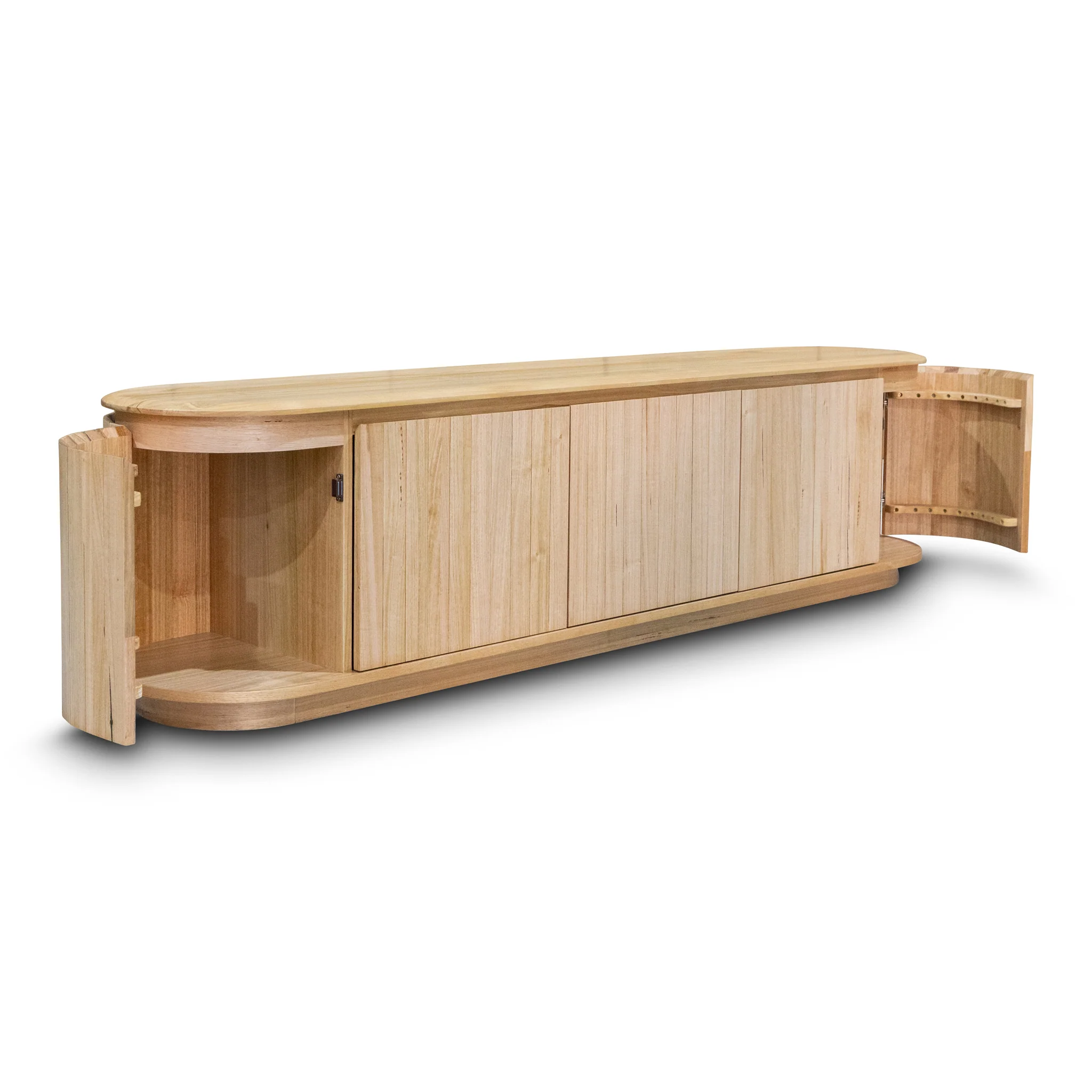 Semillon New Zealand Ash 5 Door Entertainment Unit - Natural - Image 15