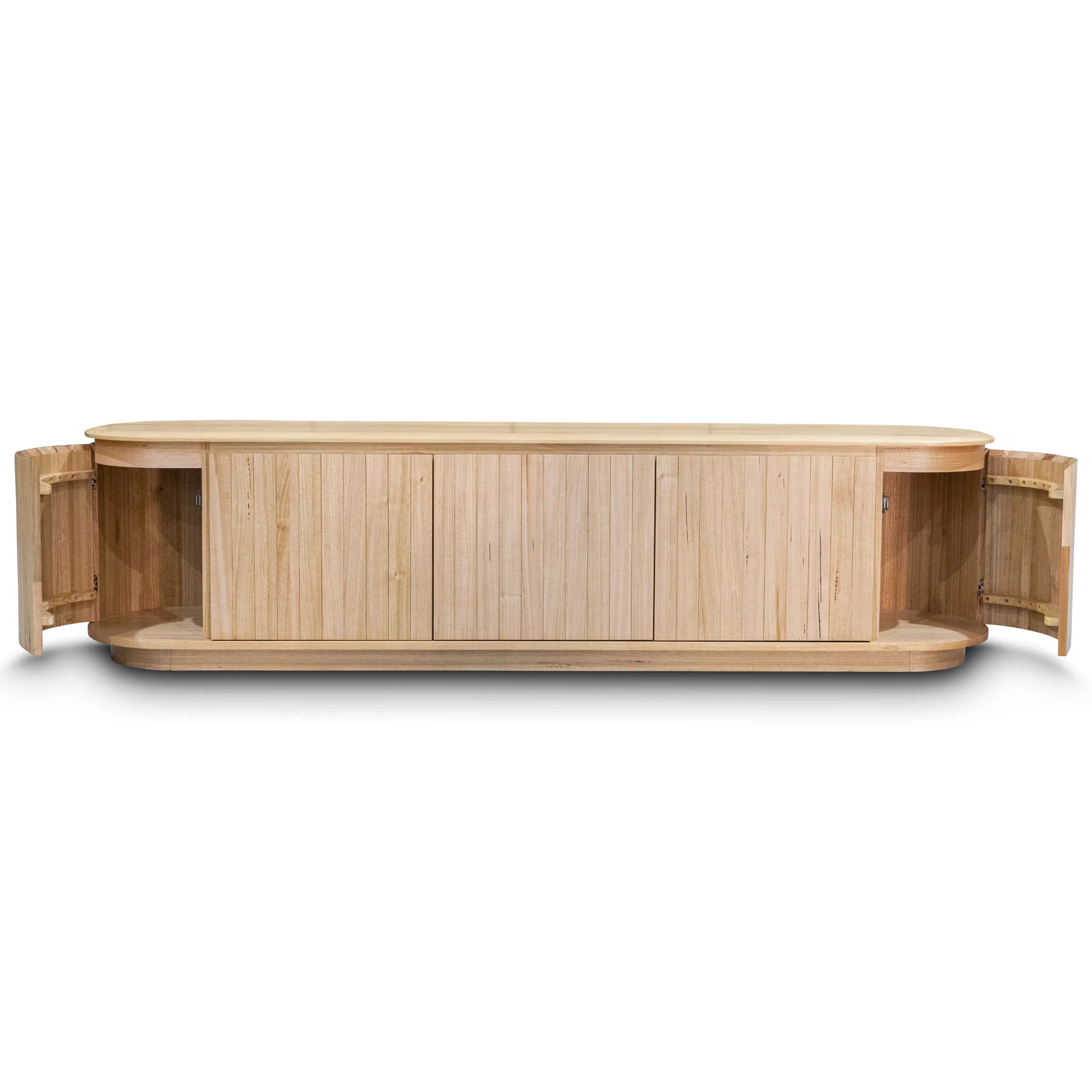 Semillon New Zealand Ash 5 Door Entertainment Unit - Natural - Image 17