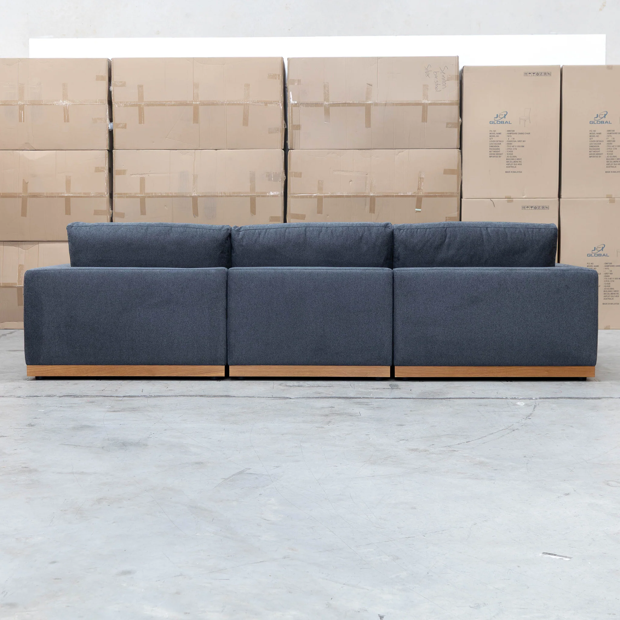 Subiaco 3.5 Seat Sofa - Charcoal - Image 5