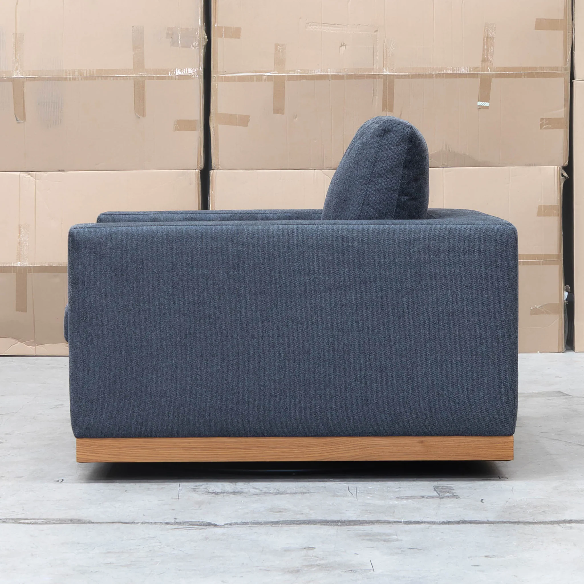 Subiaco Swivel Armchair - Charcoal - Image 3