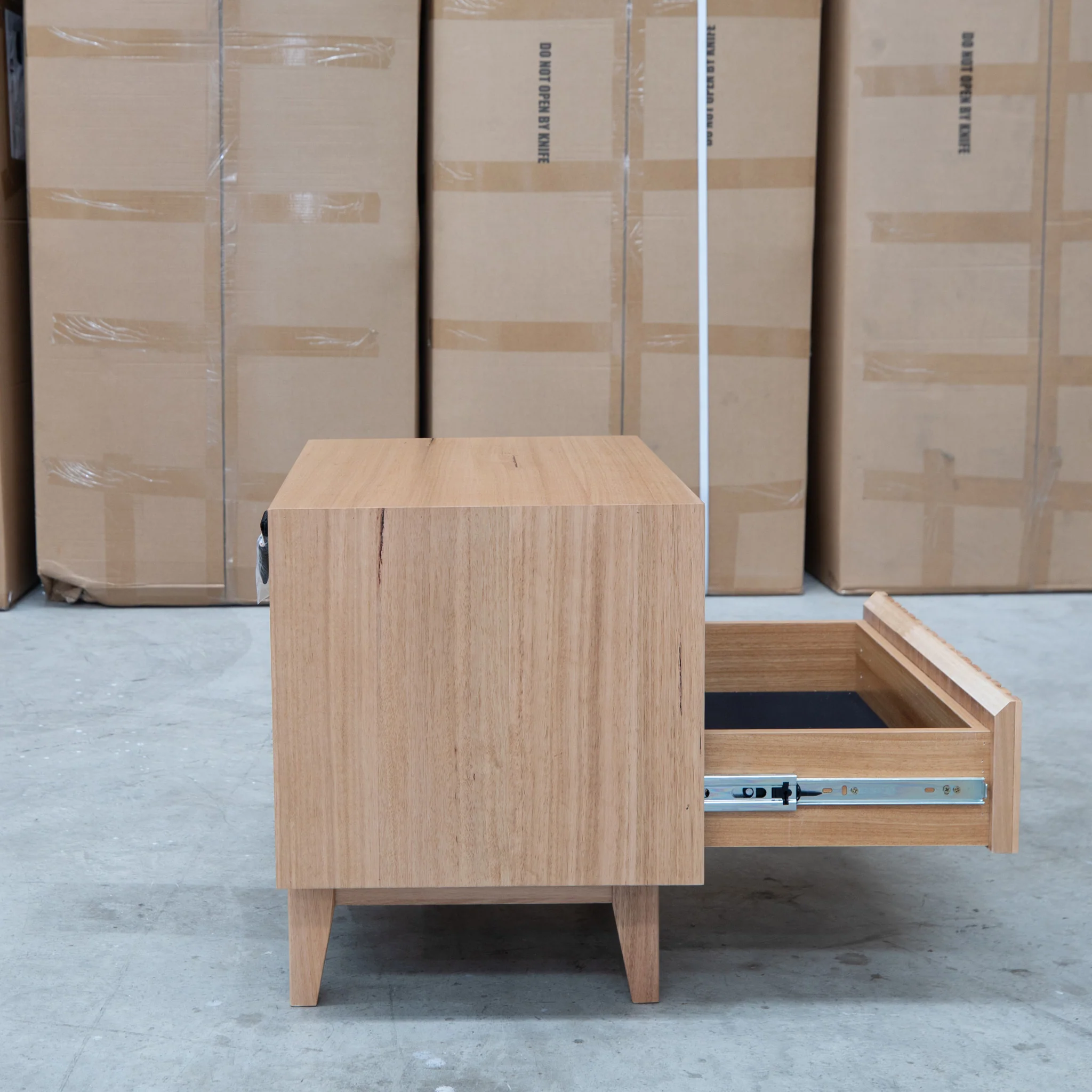 Urban Two Drawer Australian Messmate Hardwood Bedside - Image 6