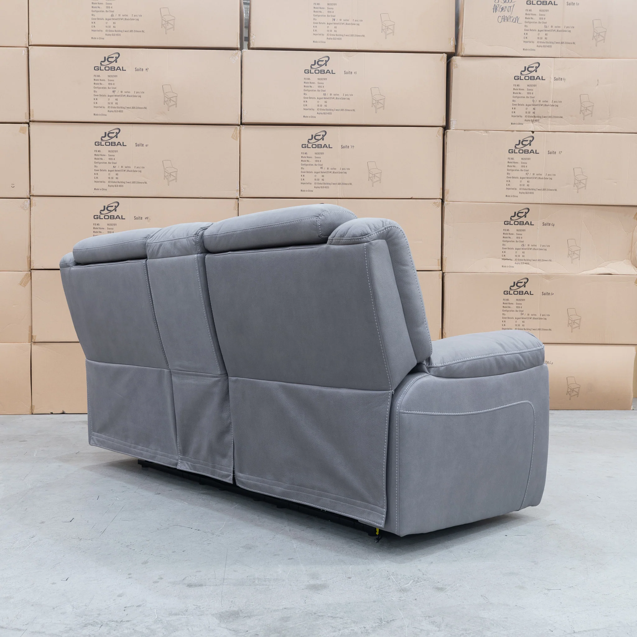 Venus Two Seat Dual-Motor Recliner Theatre - Ash - MK1 - Image 9
